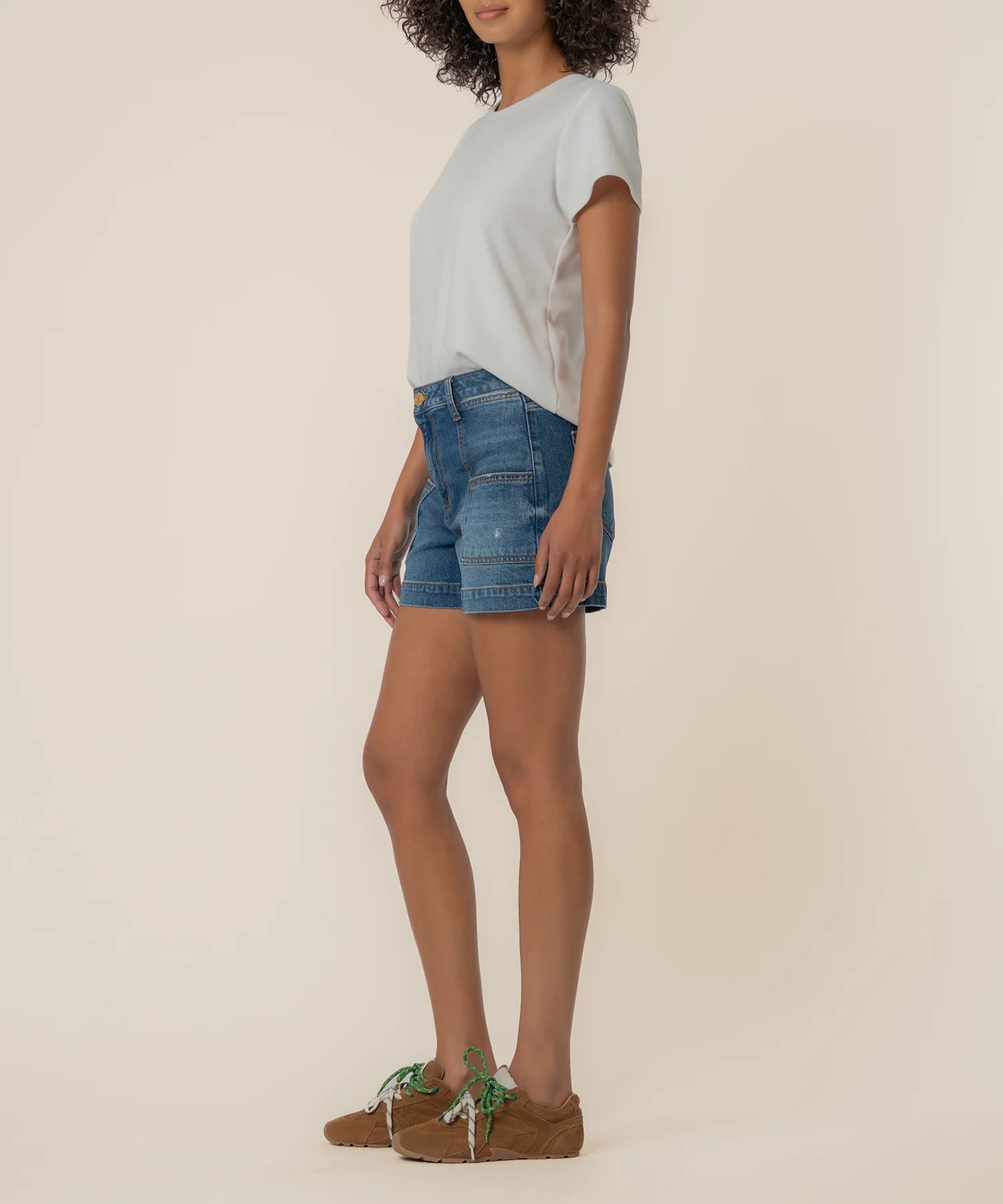 KUT FROM THE KLOTH | Jane High Rise Short in True Wash