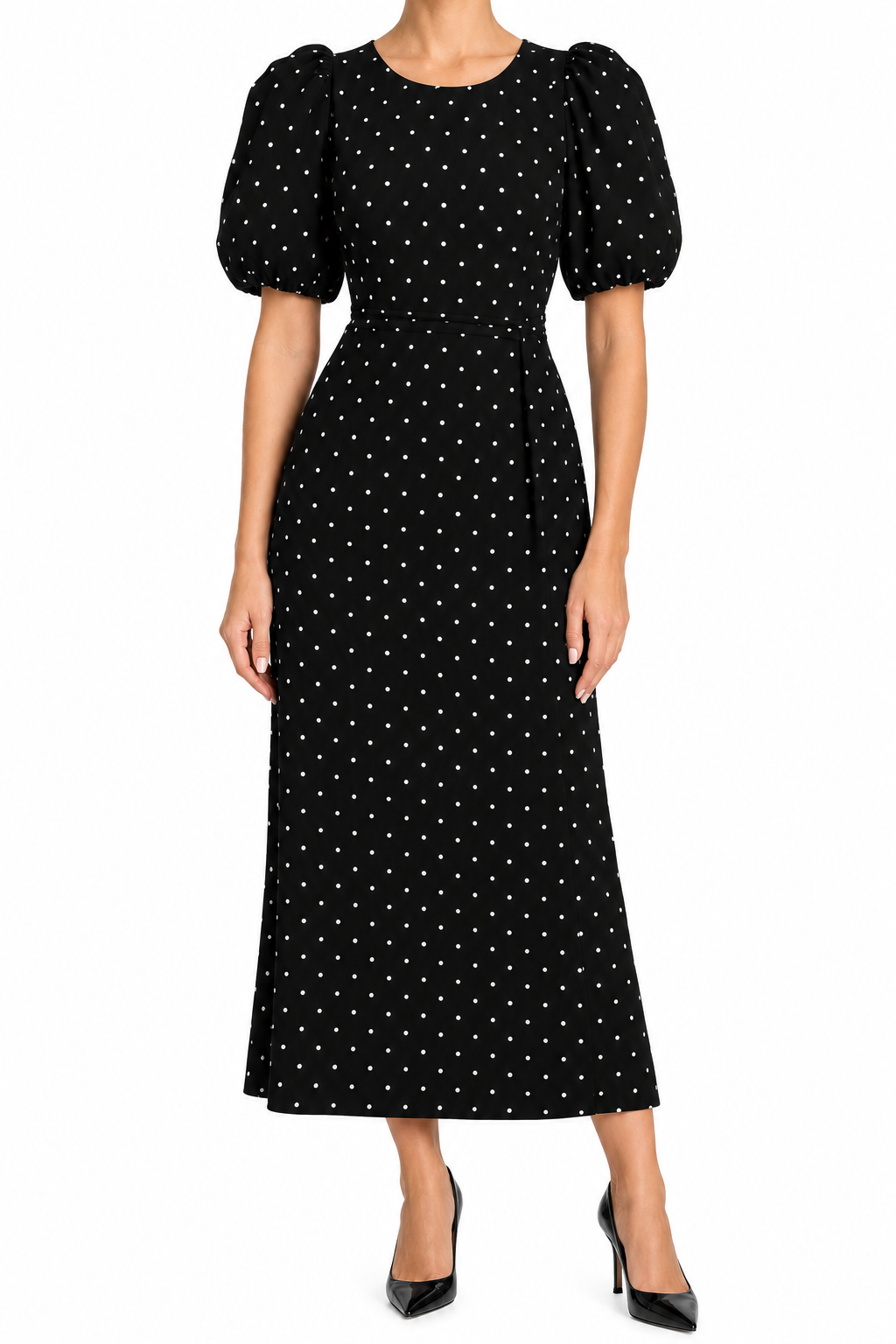 Thayer Midi Mini Dot Wrap Dress