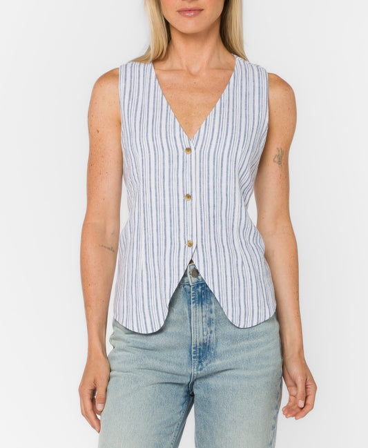 Velvet Heart | Quincy Striped Vest