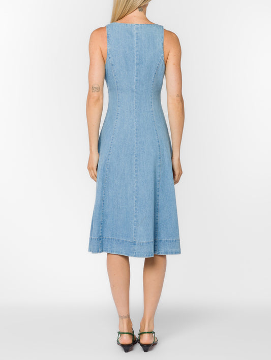 Velvet Heart | Xenia Denim Midi Dress