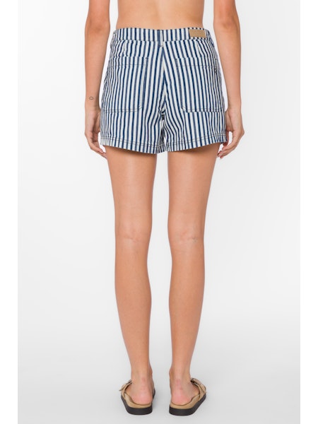 Velvet Heart | Zelma Striped Denim Shorts