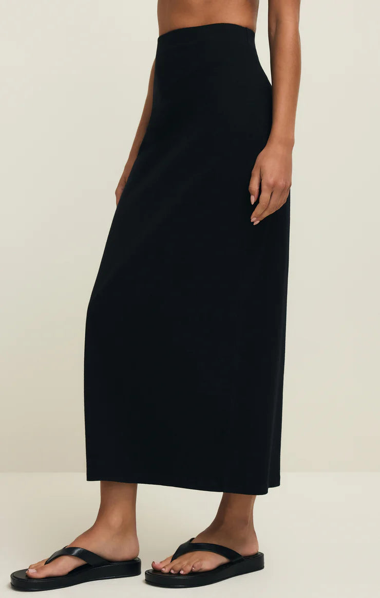 Z Supply | Gail Midi Skirt-  True Black