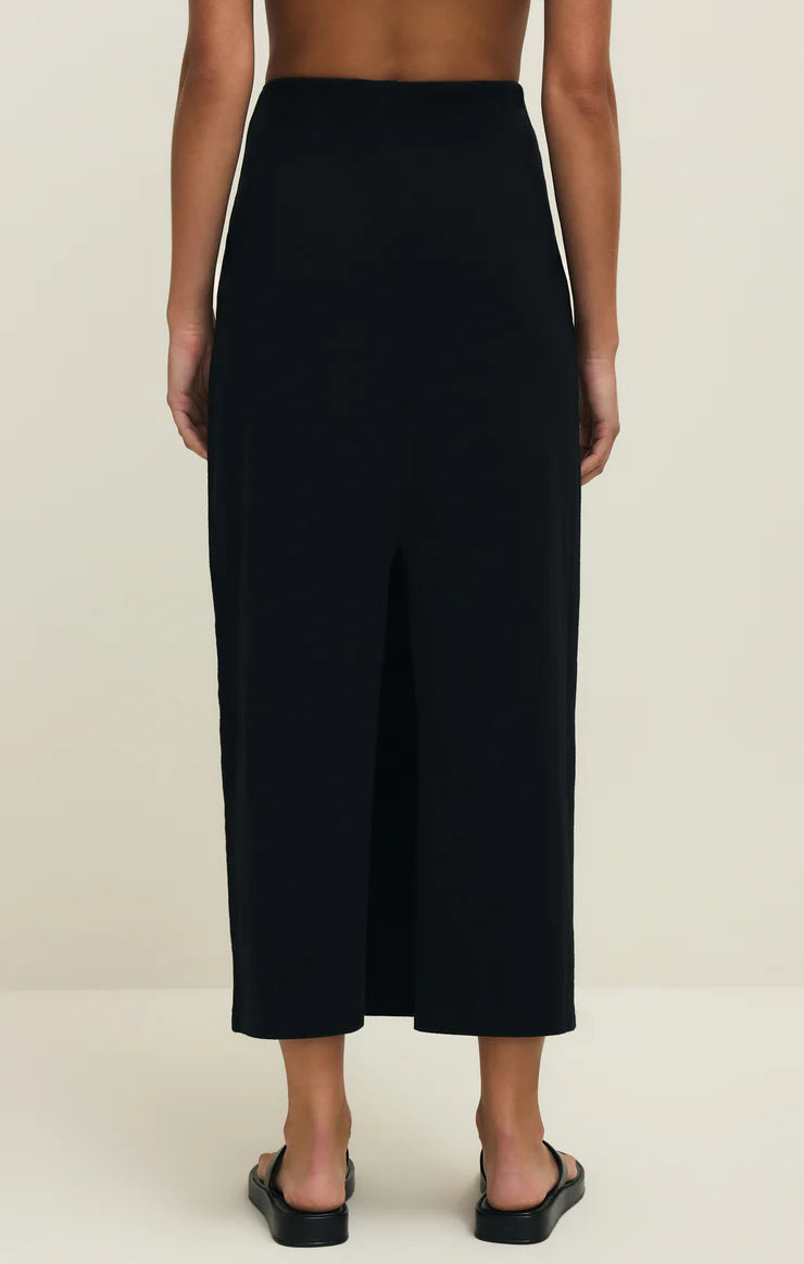 Z Supply | Gail Midi Skirt-  True Black