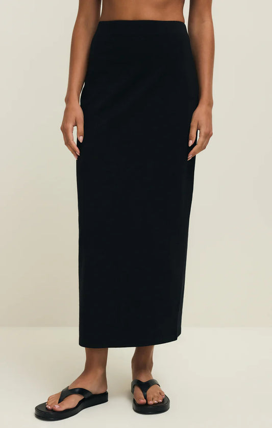 Z Supply | Gail Midi Skirt-  True Black