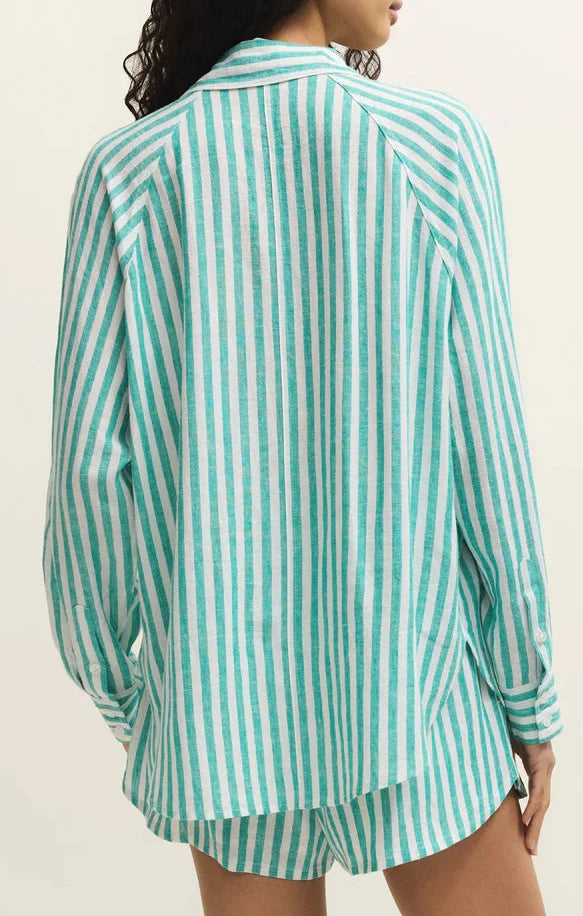 Z Supply | The Perfect Linen Striped Top La Palma