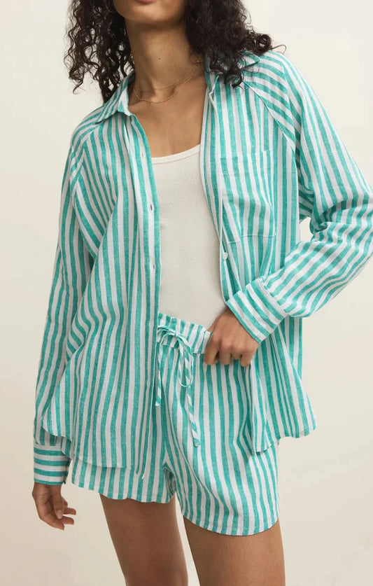 Z Supply | The Perfect Linen Striped Top La Palma