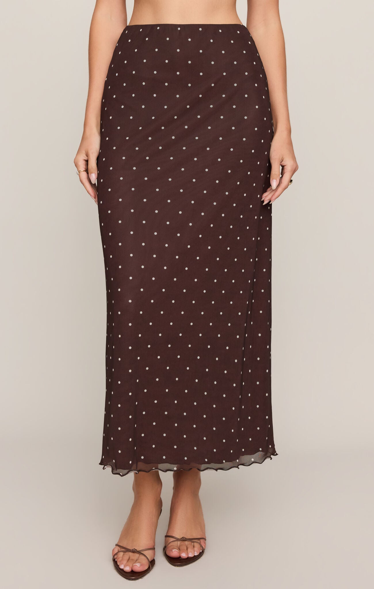 Z Supply | Eda Polka Dot Mesh Midi Skirt