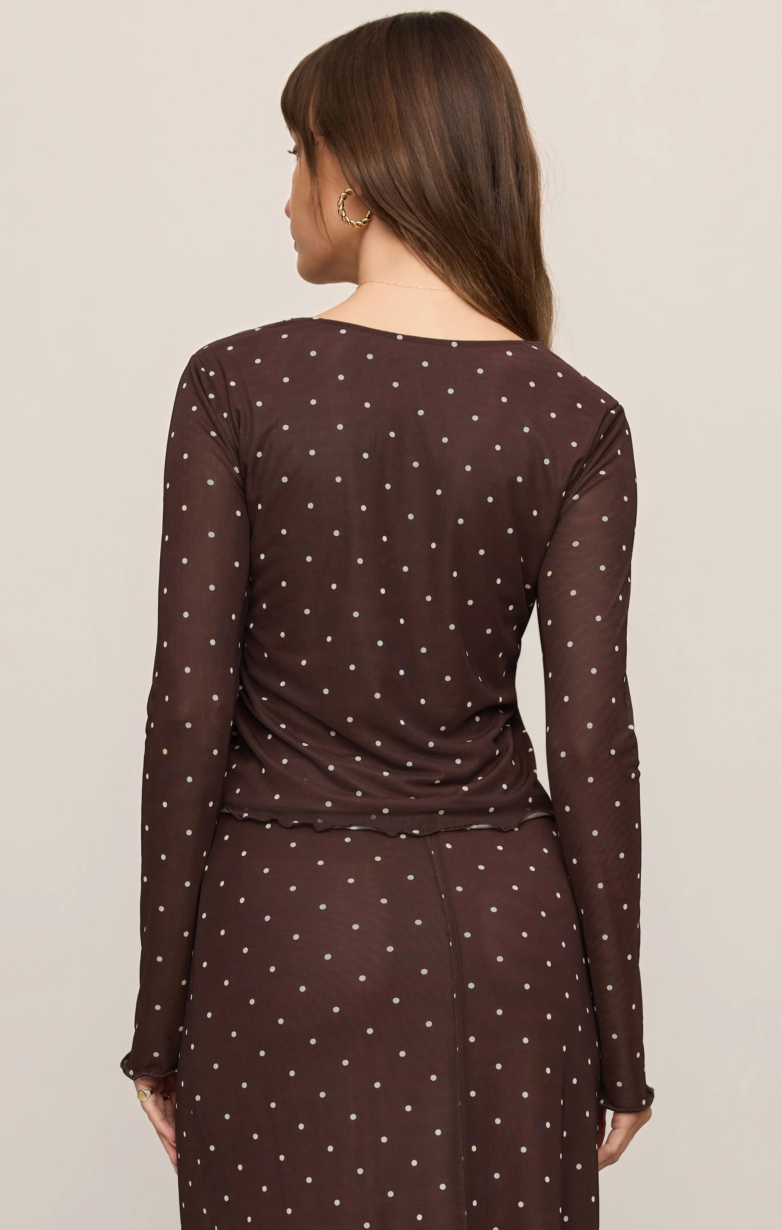 Z Supply | Amara Polka Dot Mesh Top