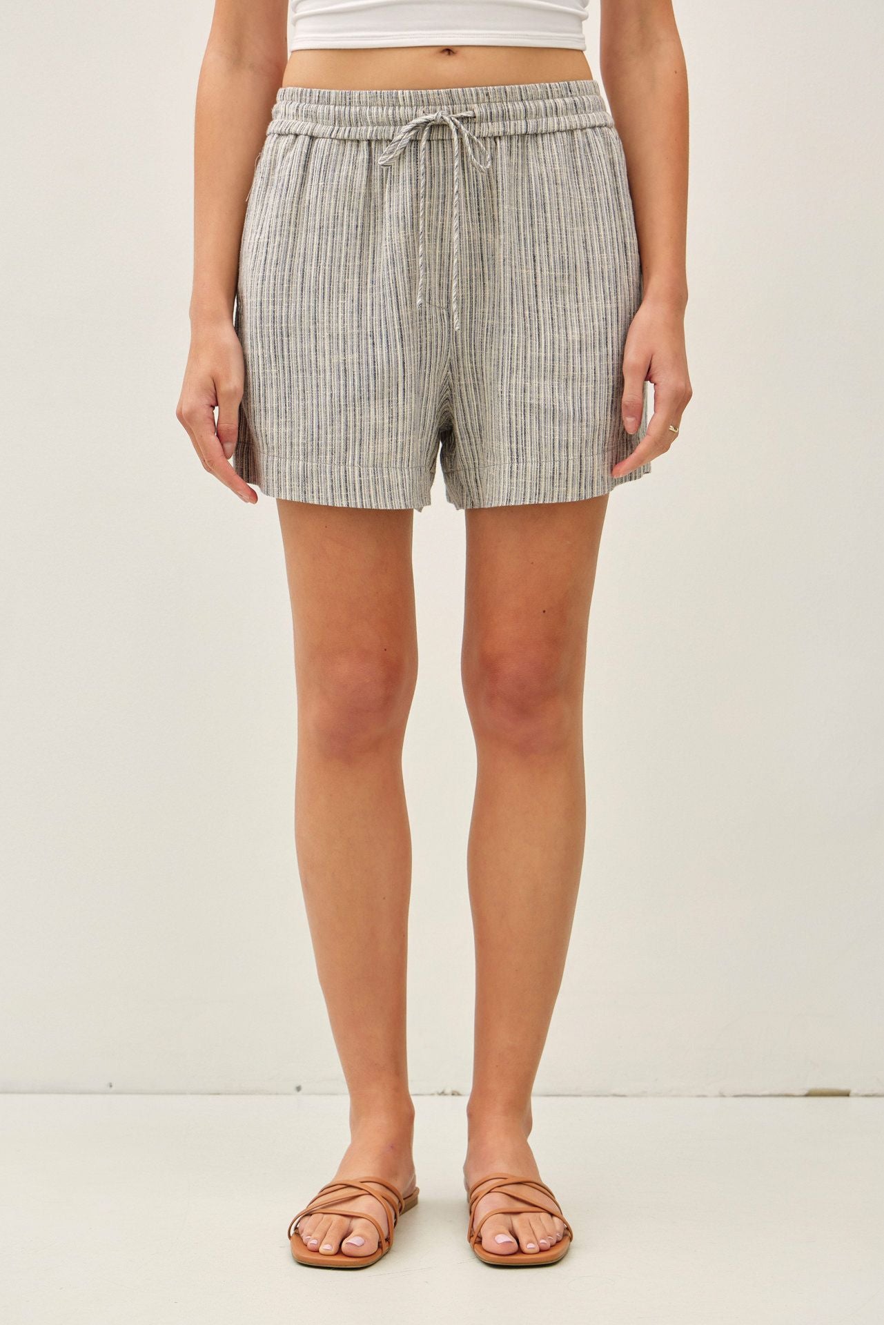 Must Have Striped Linen Short