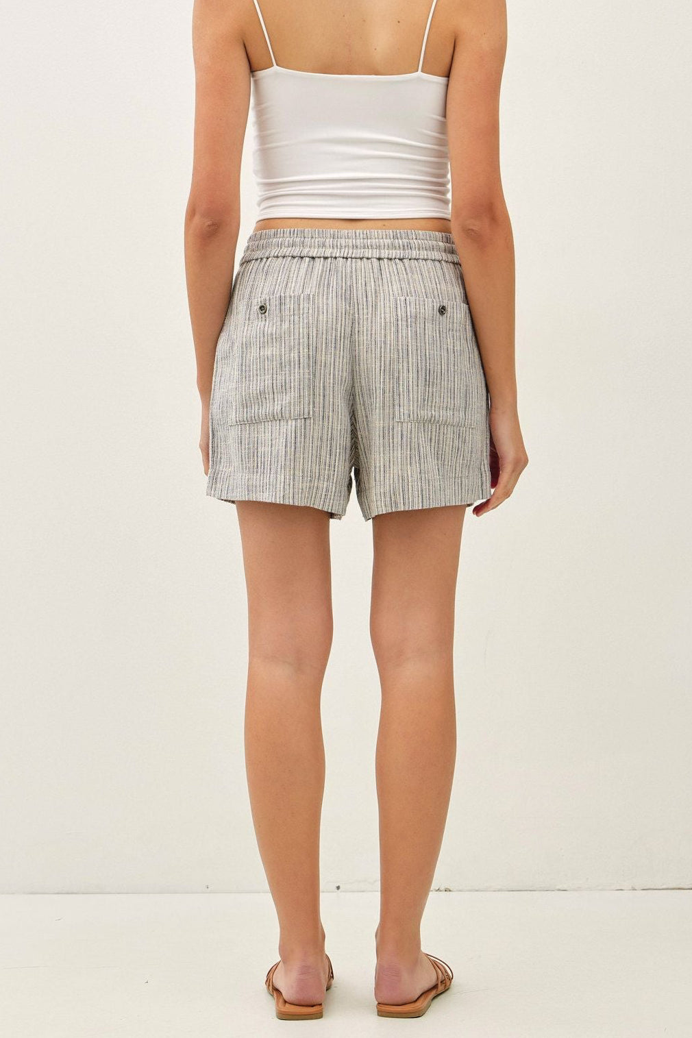 Must Have Striped Linen Short