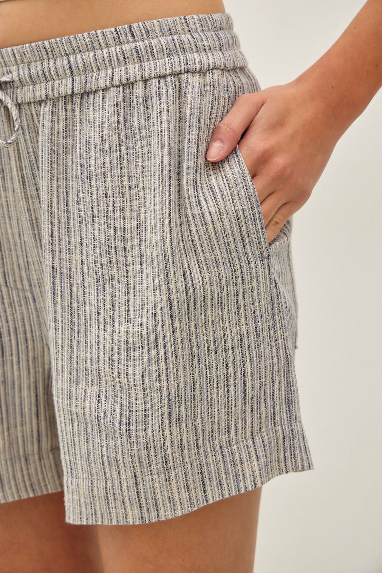 Must Have Striped Linen Short