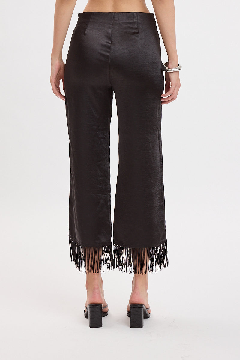 Jolene satin tassel ankle pants
