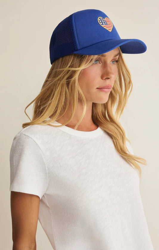 Z Supply | Heart Flag trucker Hat