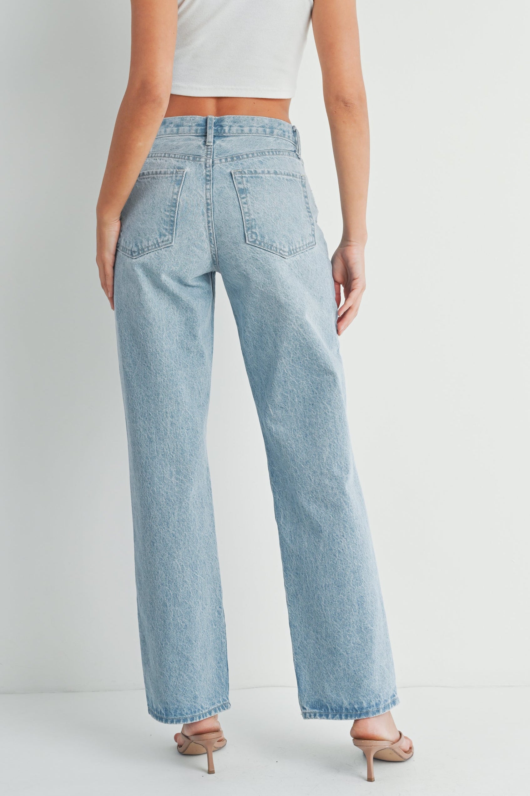 Light Denim Relaxed Straight Jean