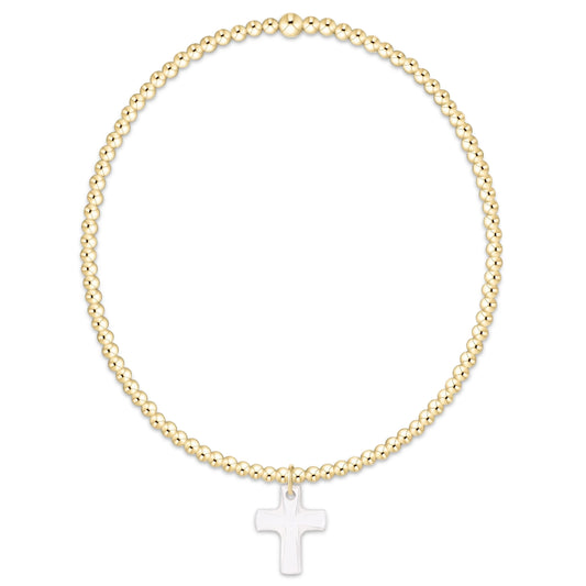 E Newton| Classic gold 2mm Blessed Crystal Charm