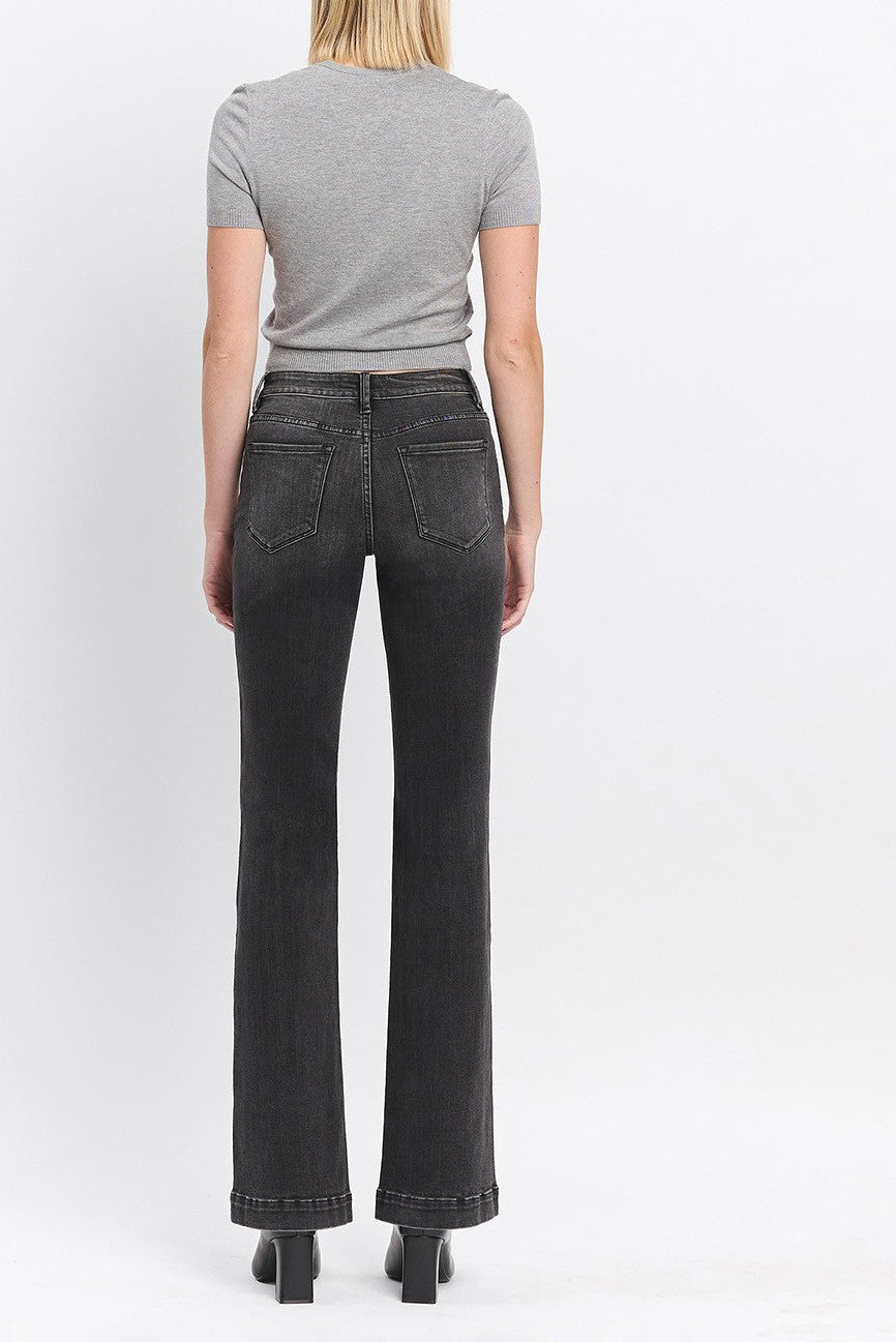 Lynn High Rise Patch Pocket Flare Jean
