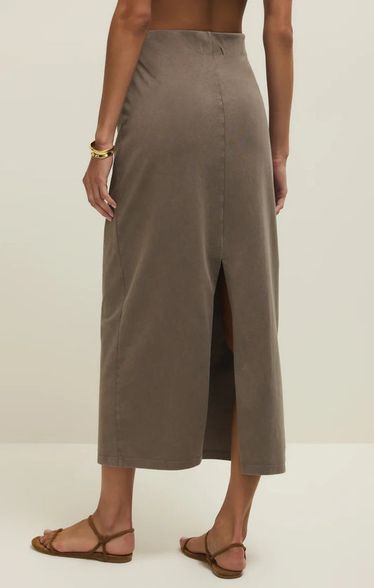 Z Supply | Gail Midi Skirt -Perfectly Taupe