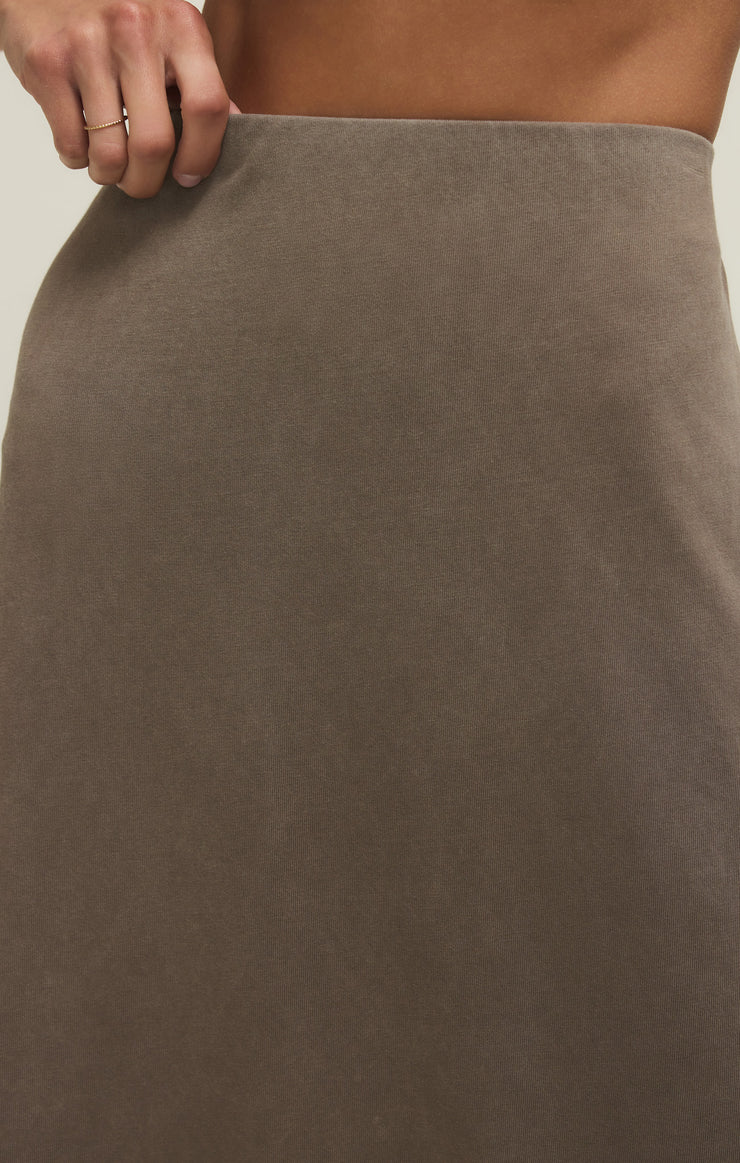 Z Supply | Gail Midi Skirt -Perfectly Taupe