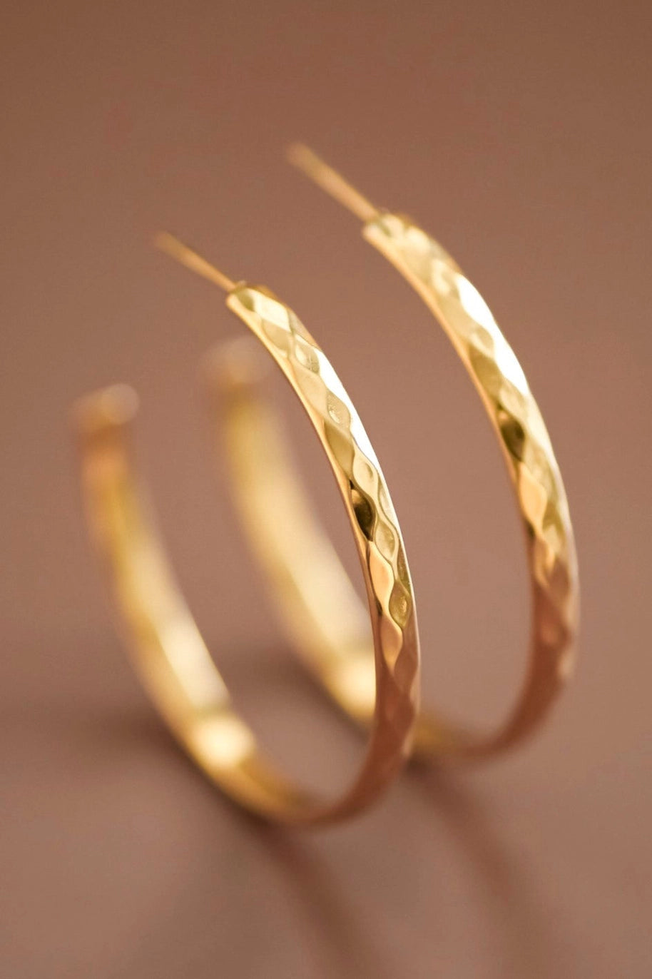 Gold Hoops Earrings