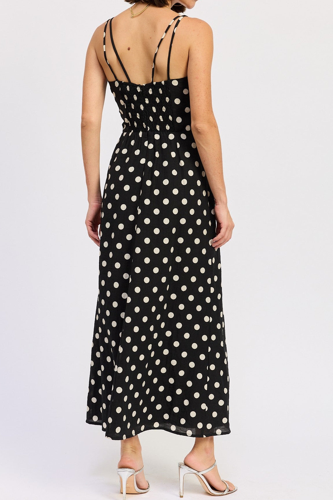 Scottie Maxi Polka Dot Maxi Dress
