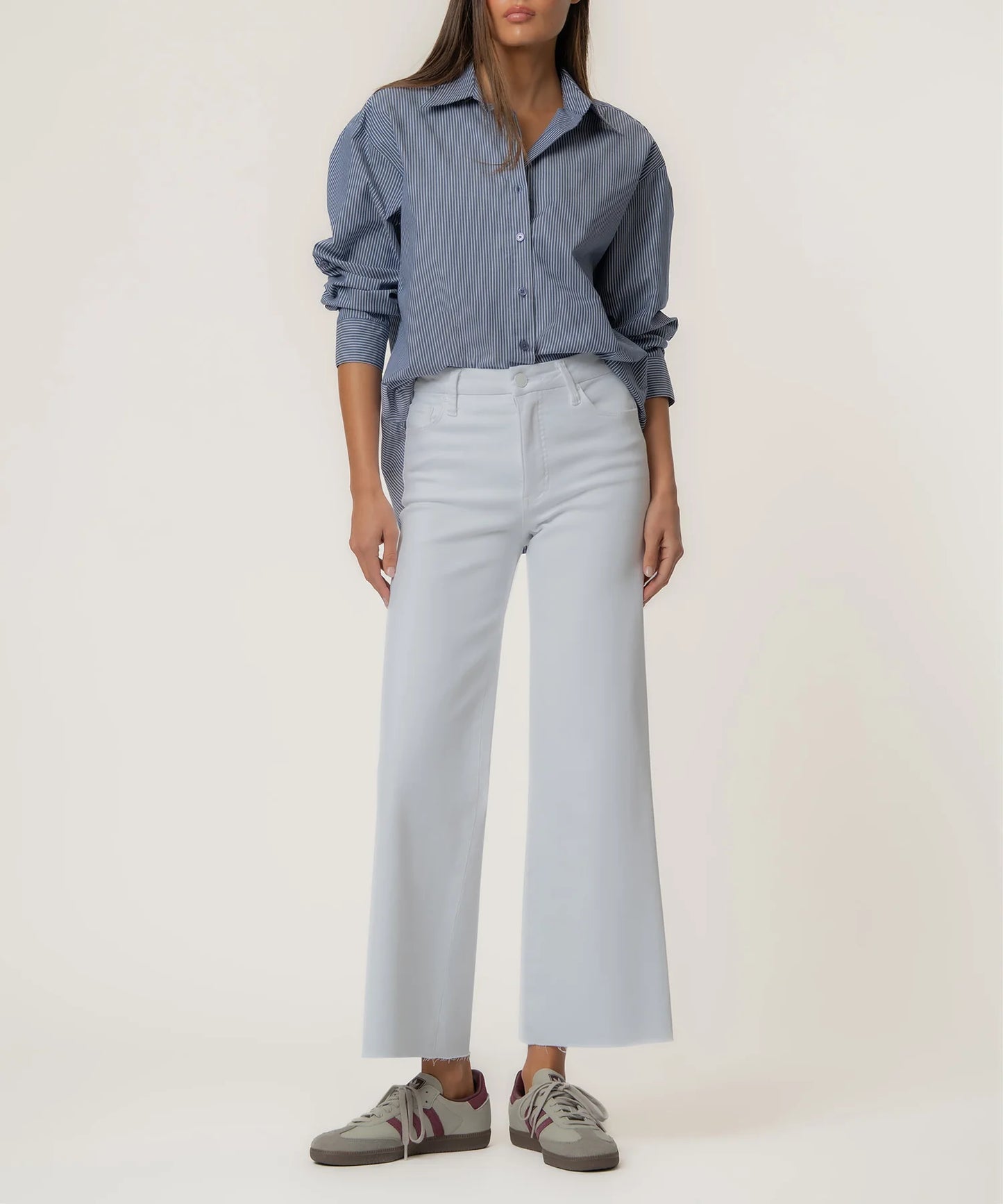 Kut | Meg High Rise Wide Leg in Optic White
