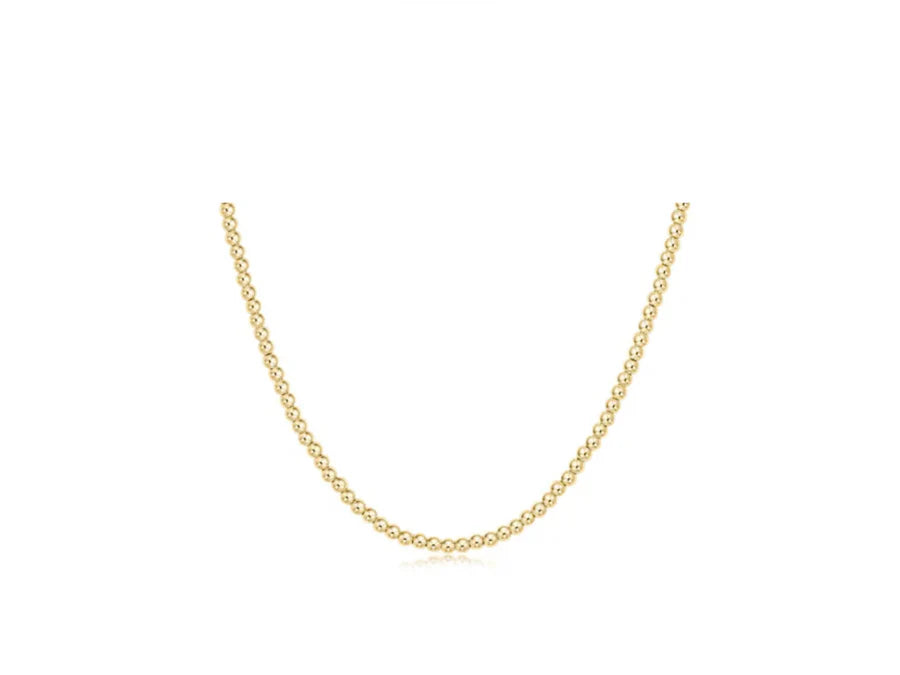 enewton |choker beaded - classic gold 2.5mm