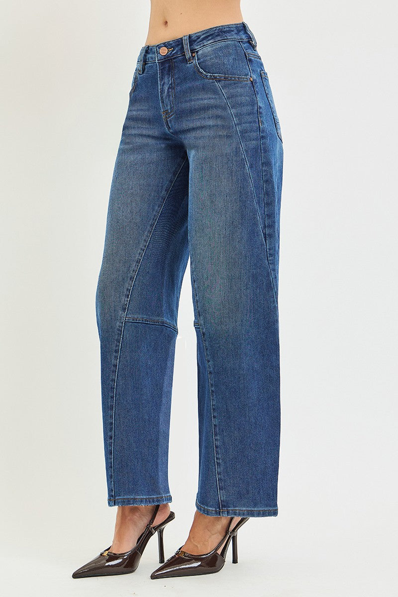 Austin Slouchy Barrel Twisted Detail Jeans