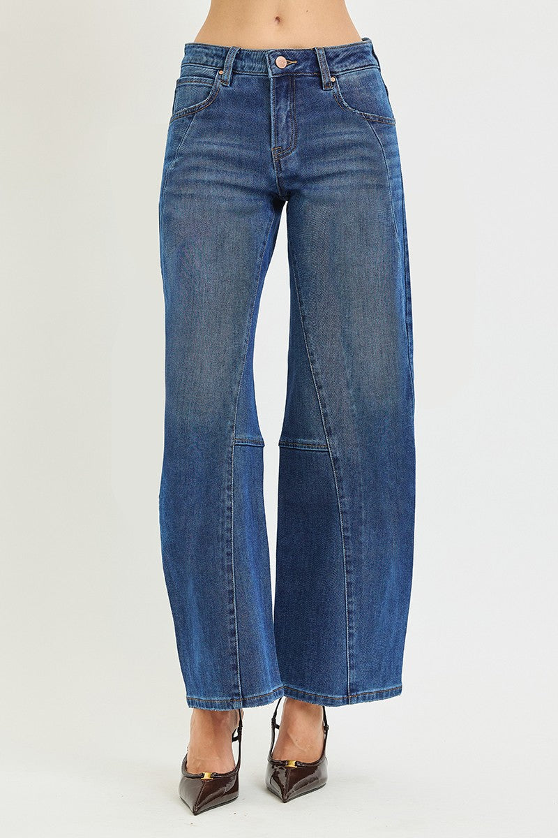 Austin Slouchy Barrel Twisted Detail Jeans