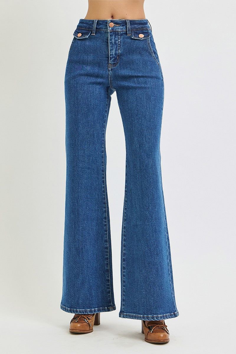 Rayla High Rise Wide Flare Jean