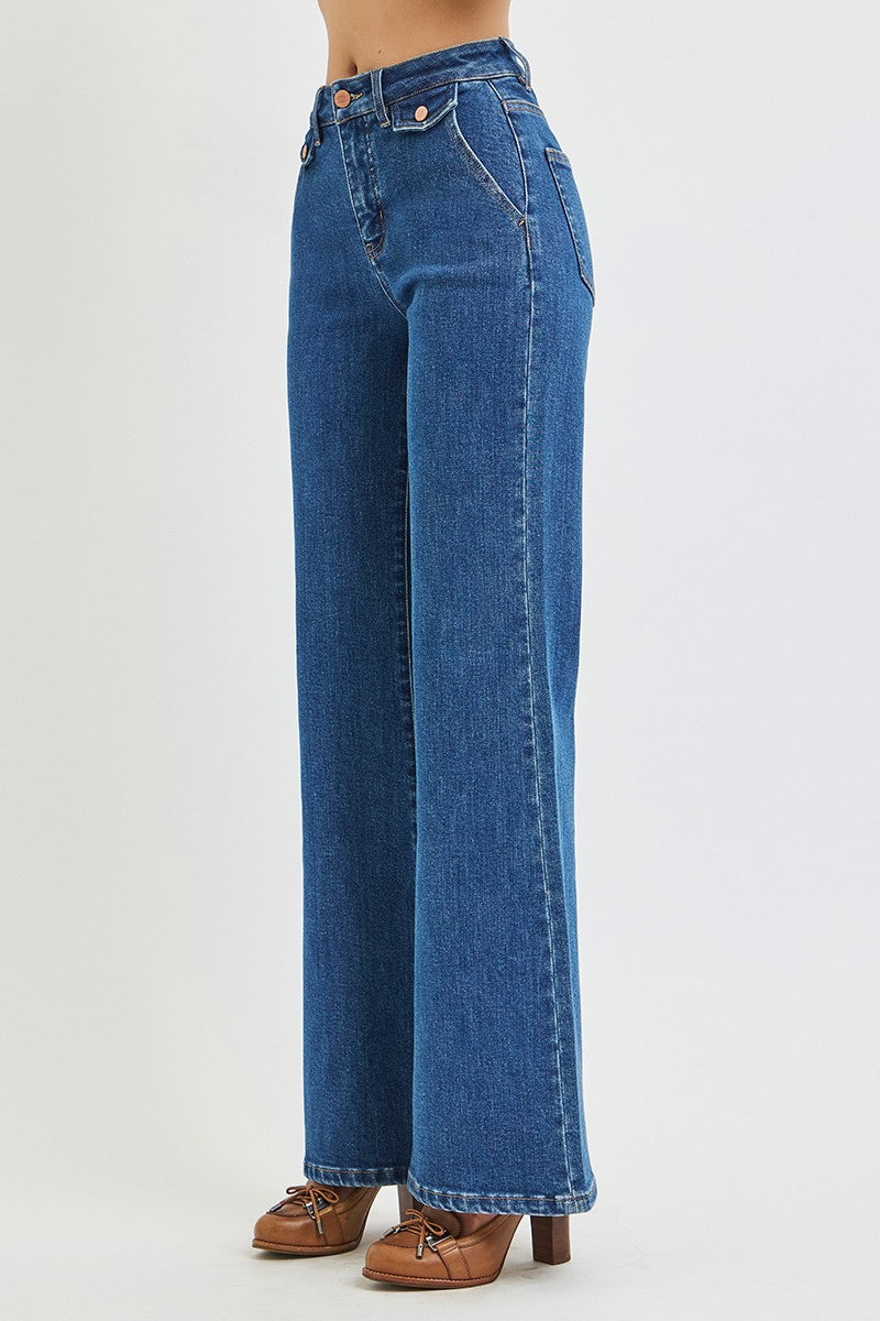 Rayla High Rise Wide Flare Jean