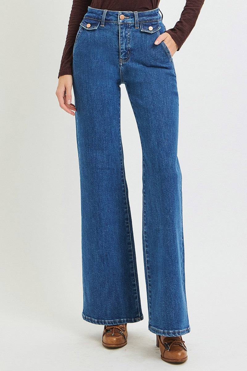 Rayla High Rise Wide Flare Jean