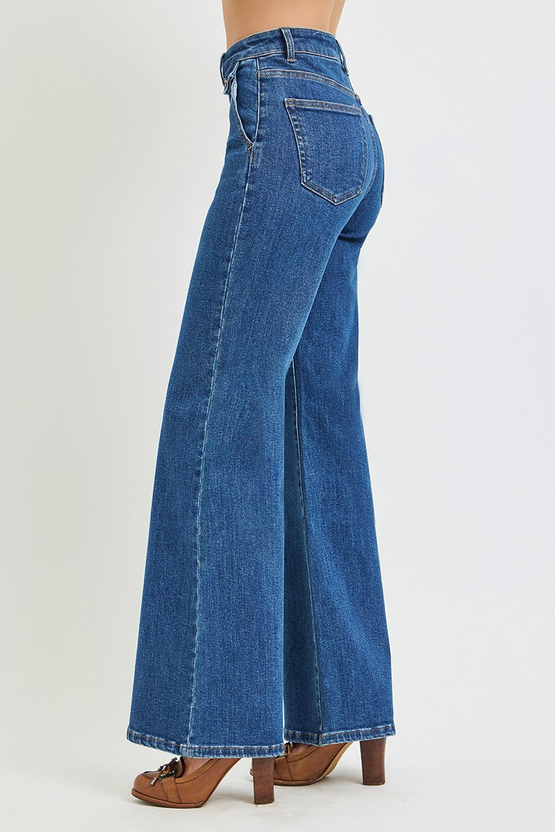 Rayla High Rise Wide Flare Jean