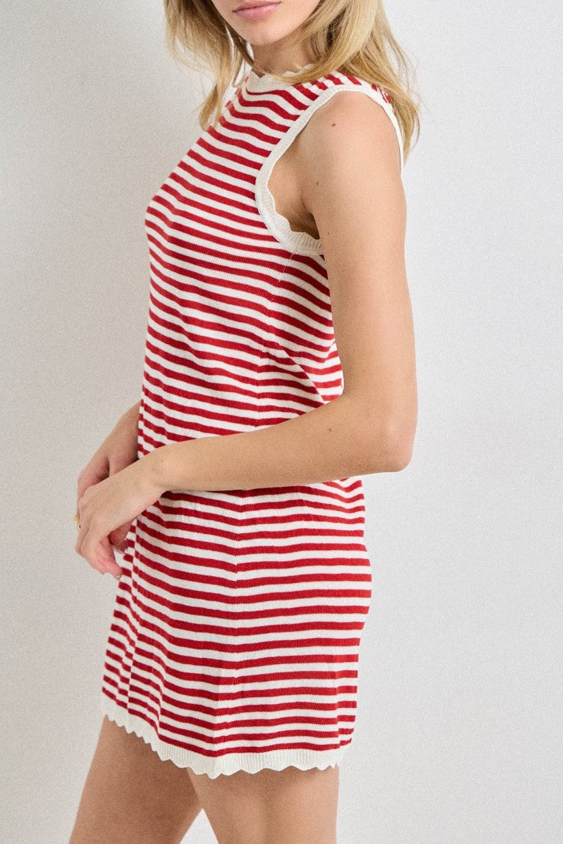 Billy Striped Knit Mini Dress