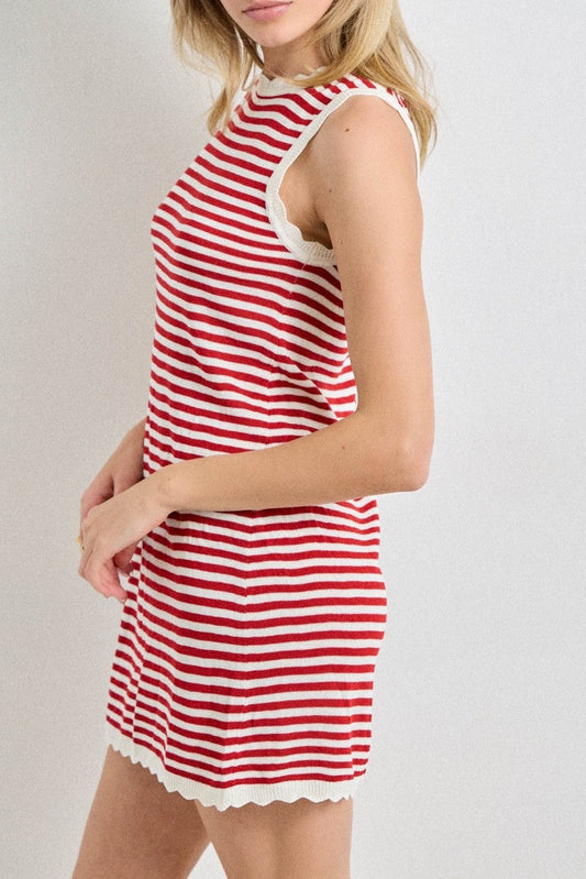 Billy Striped Knit Mini Dress