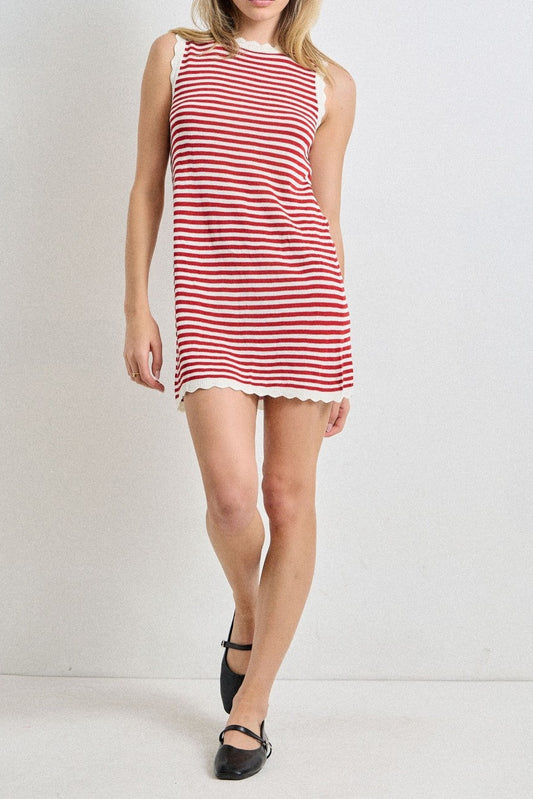 Billy Striped Knit Mini Dress