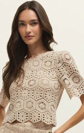 Z Supply | Raquel Lace Cropped Top