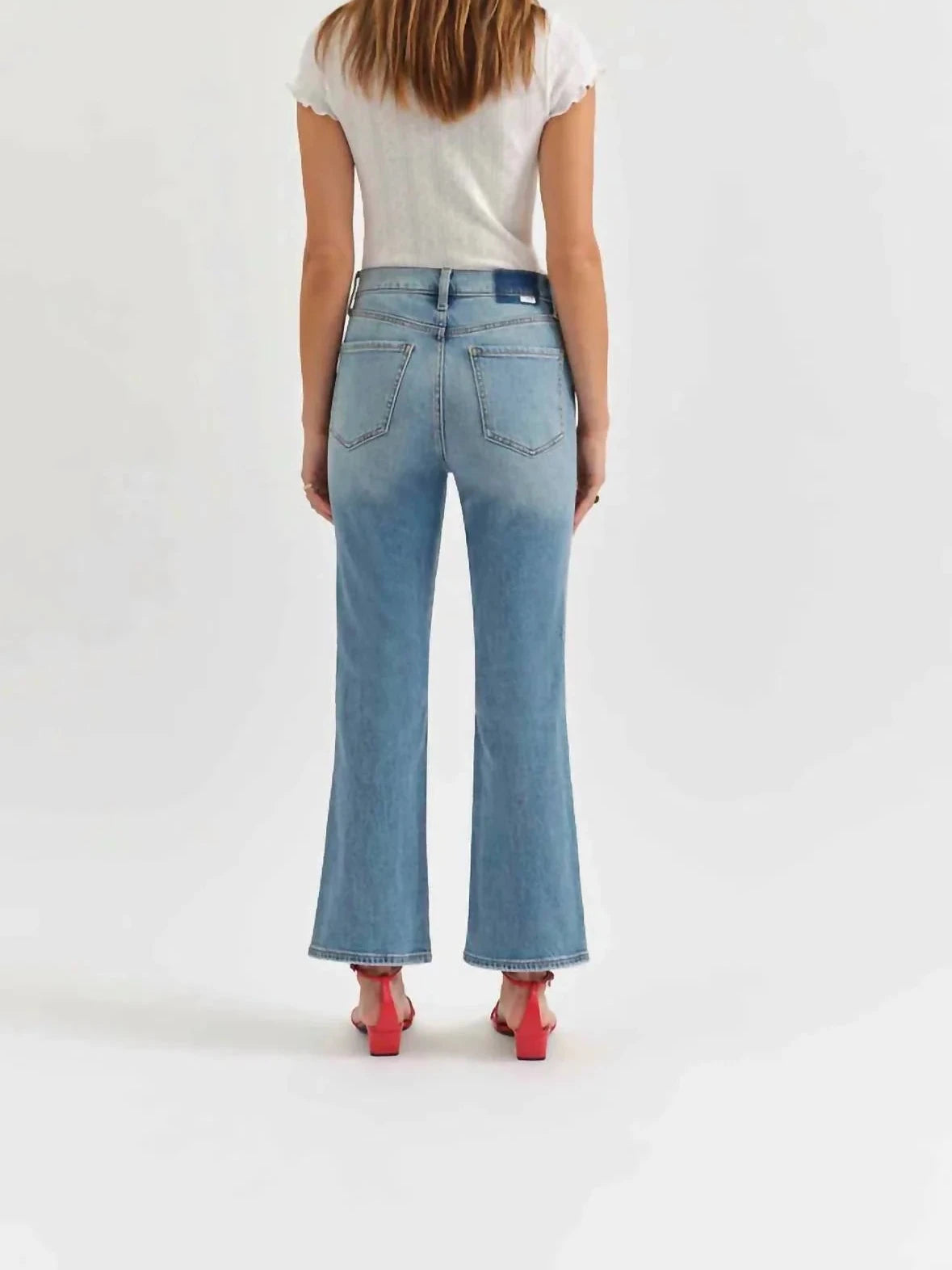 Daze | Soho High Rise Ankle Flare-BE MINE VINTAGE