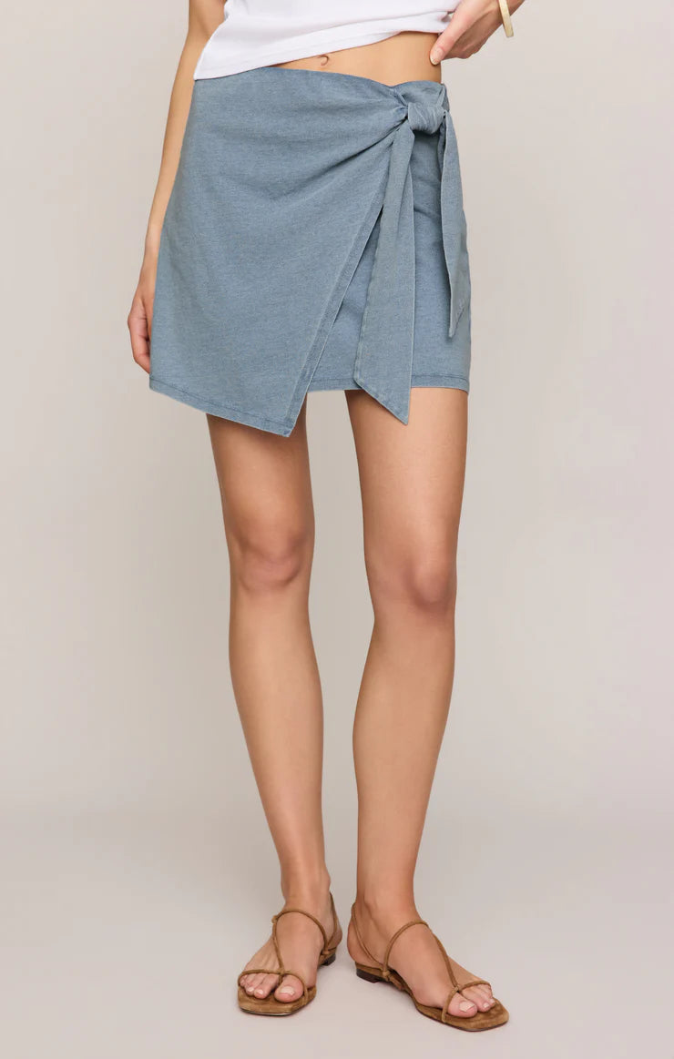 Z Supply | Sora Jersey Denim Mini Skirt