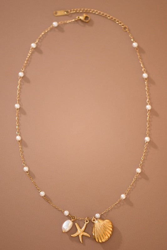 Starfish Seashell Necklace