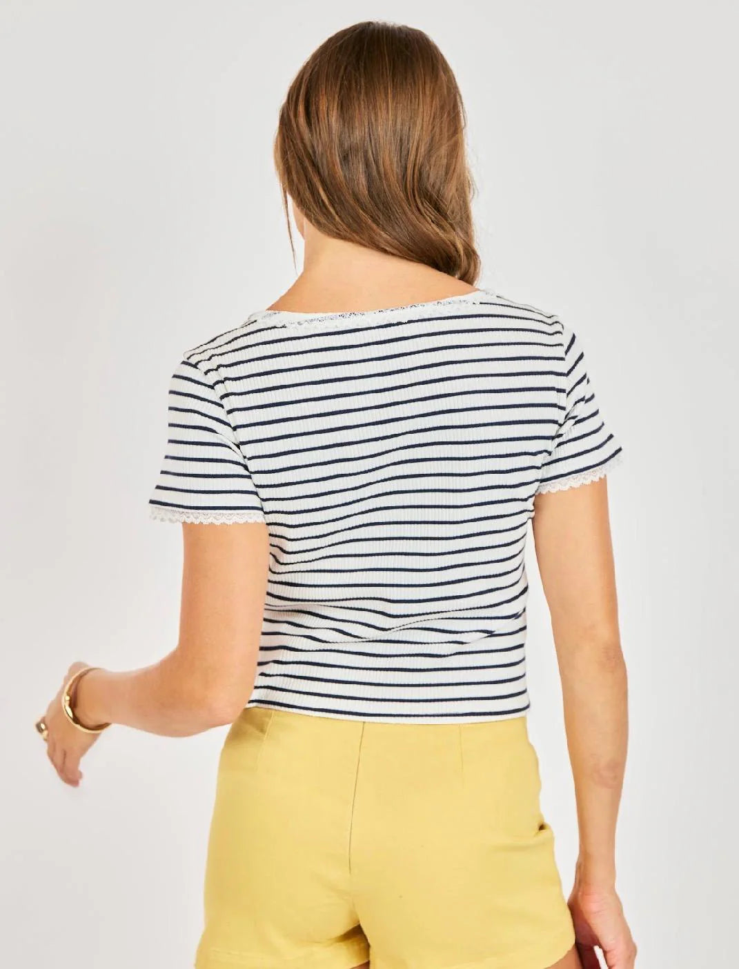 Dejavu Stripe Short Sleeve Tee