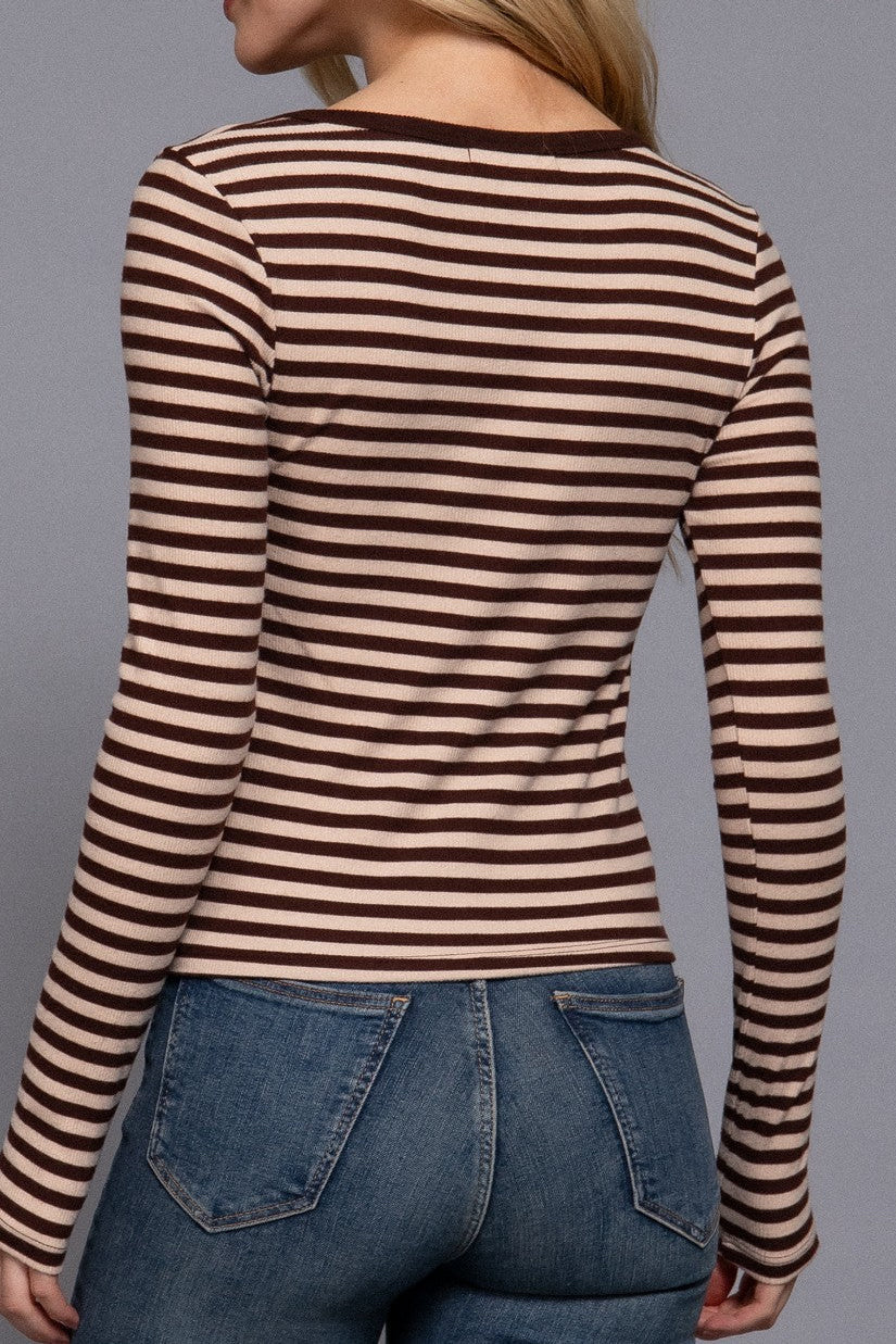 Frankie Long Sleeve Stripe Top