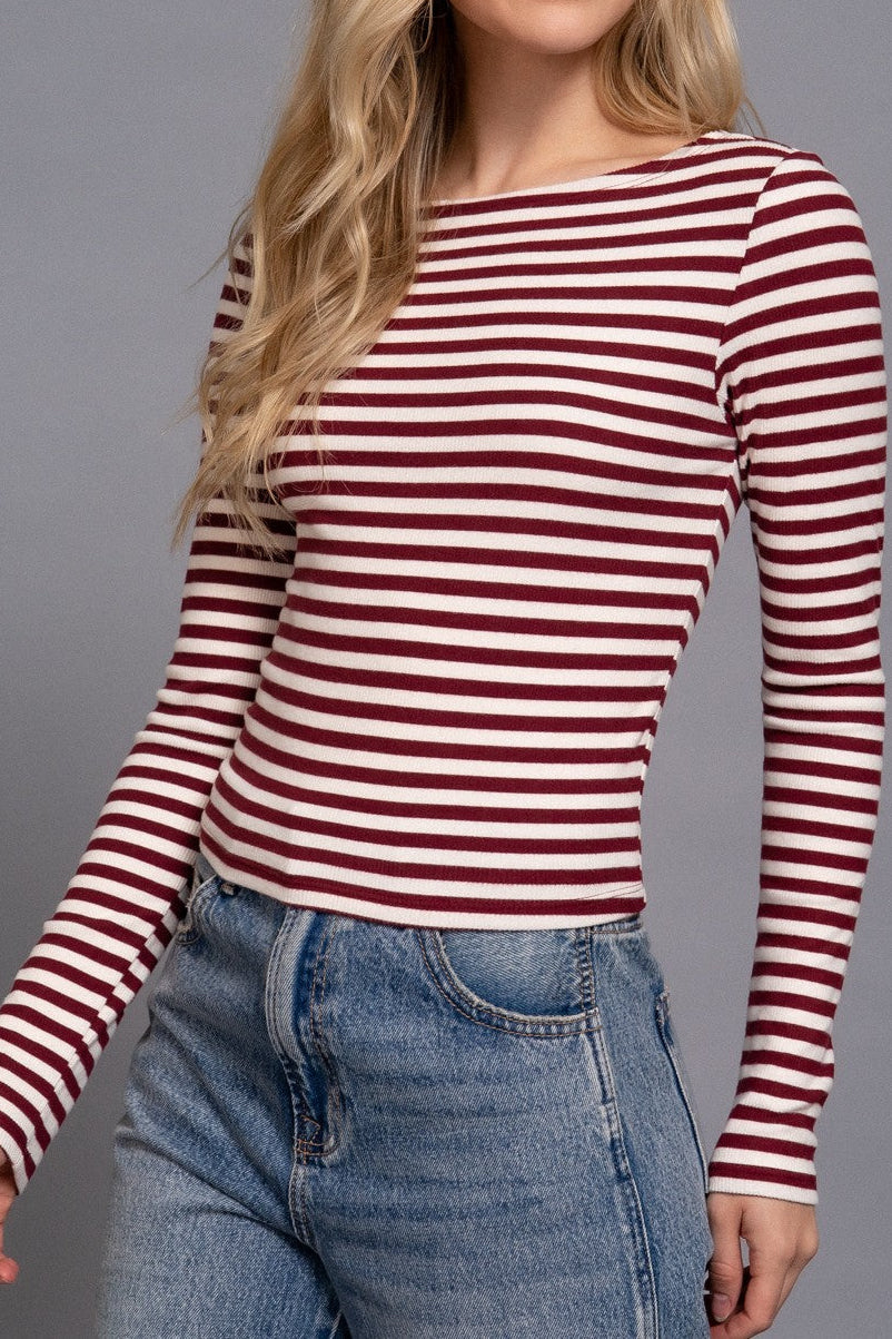 Forever Stripe Neck Top