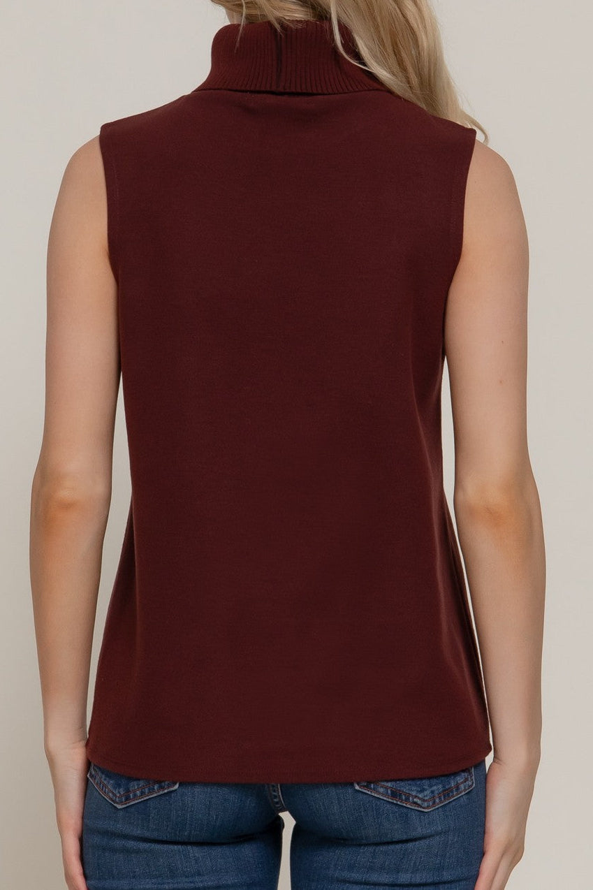 Tilly Sleeveless Turtle Neck Top