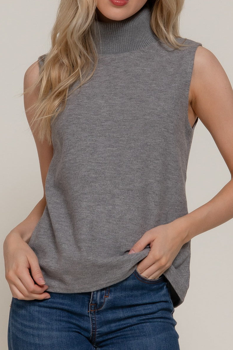 Tilly Sleeveless Turtle Neck Top