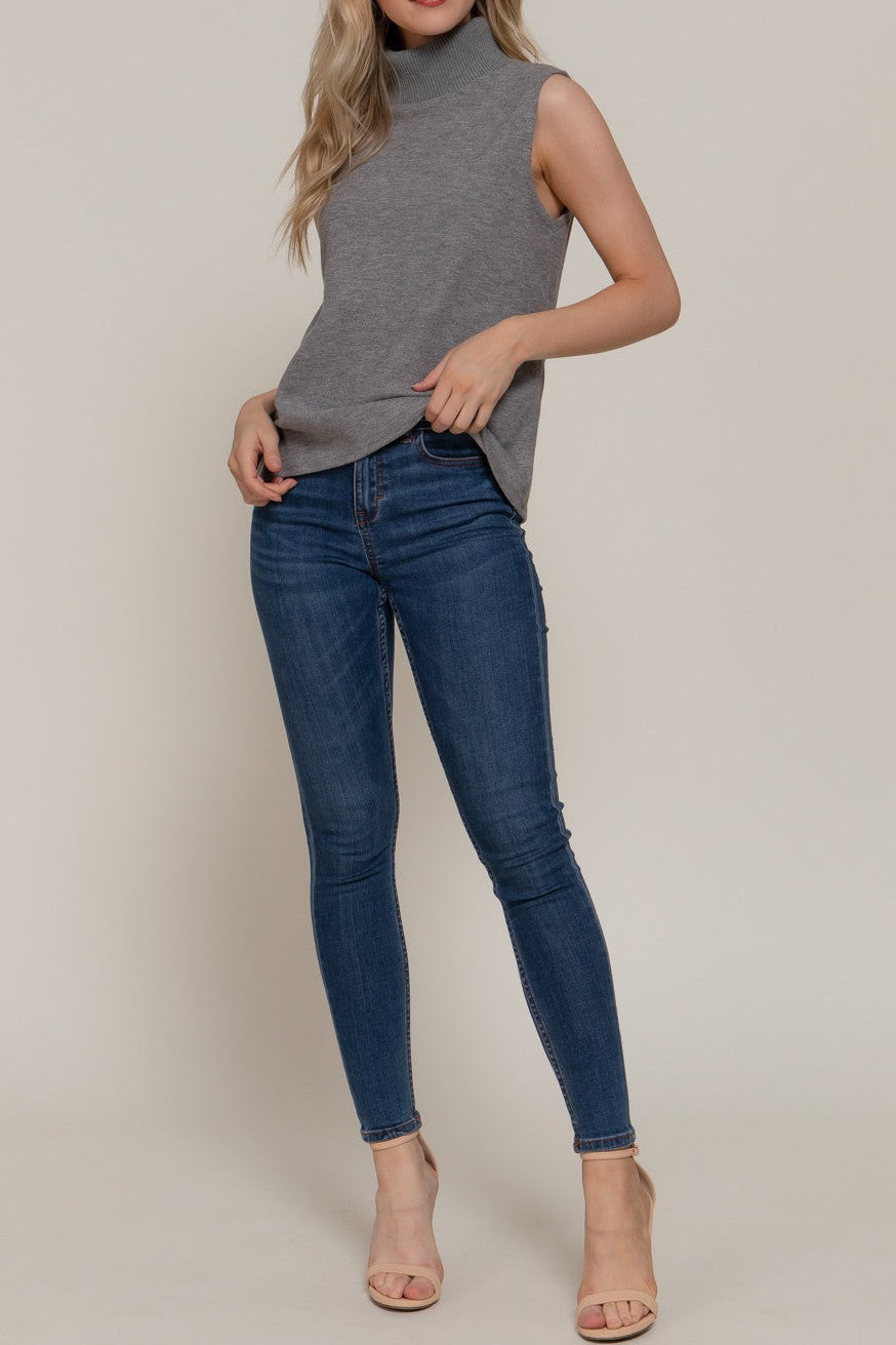 Tilly Sleeveless Turtle Neck Top