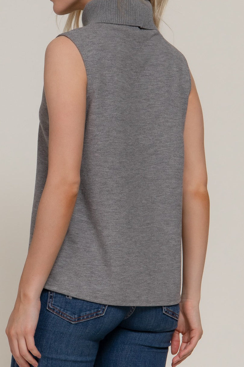 Tilly Sleeveless Turtle Neck Top