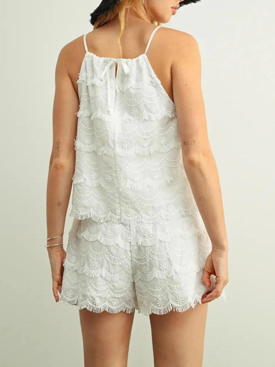 Hazel Tassel Trimmed Sleeveless Top