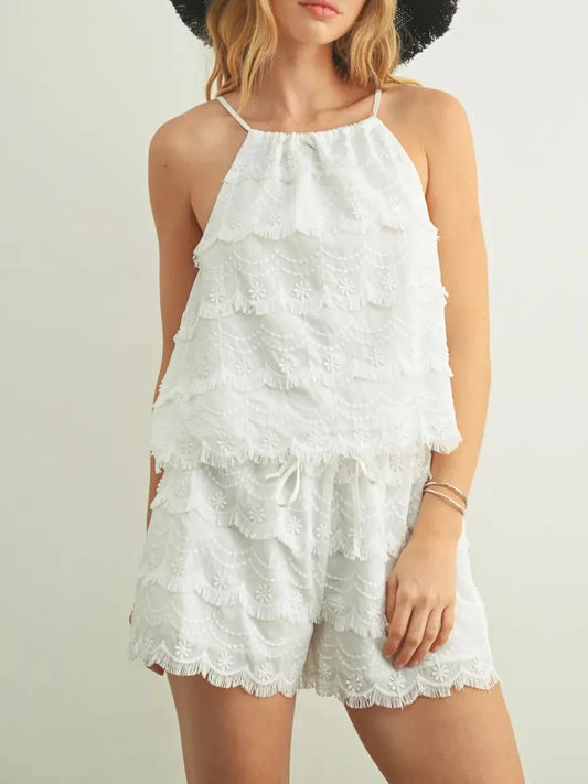 Hazel Tassel Trimmed Sleeveless Top
