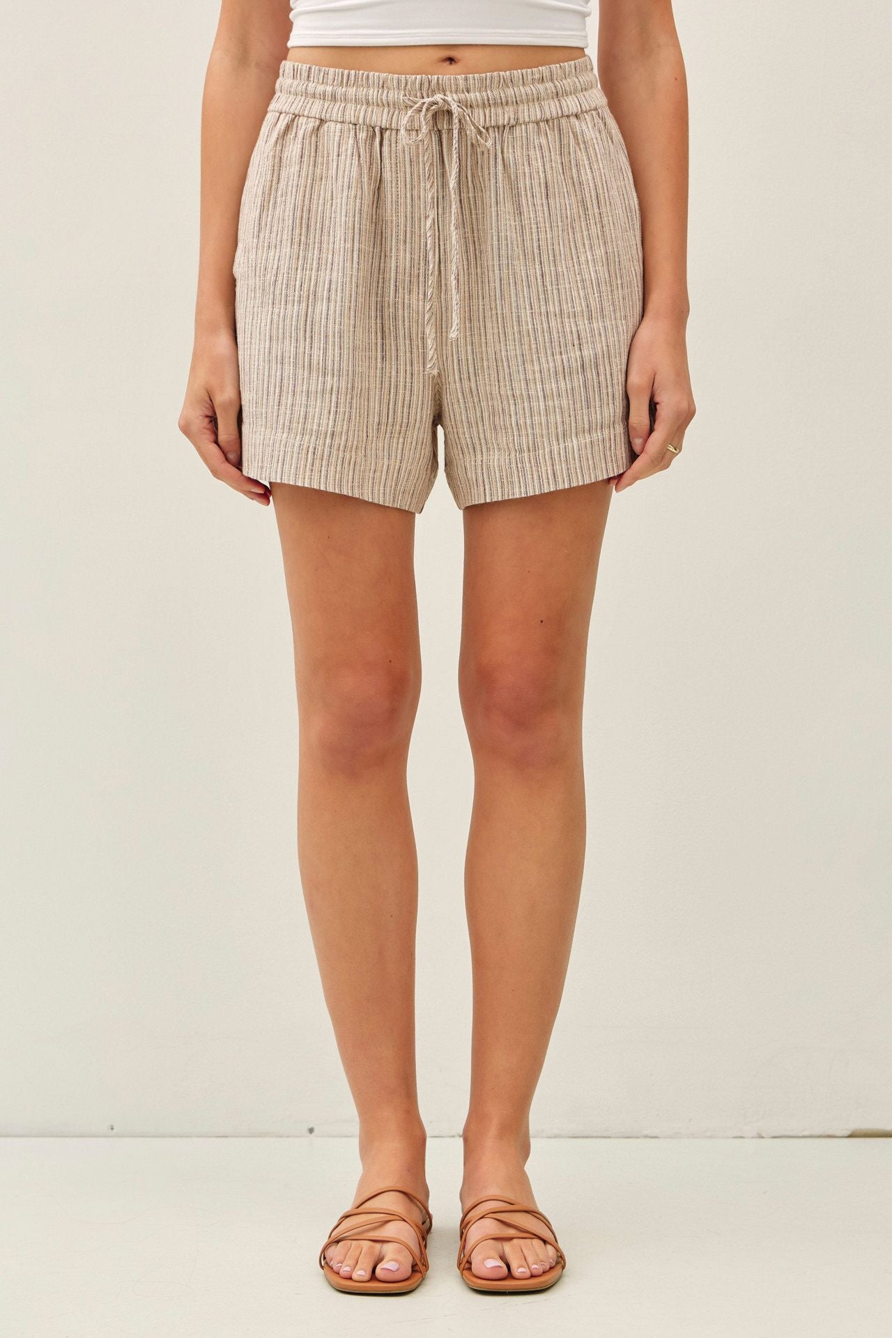 Must Have Striped Linen Short