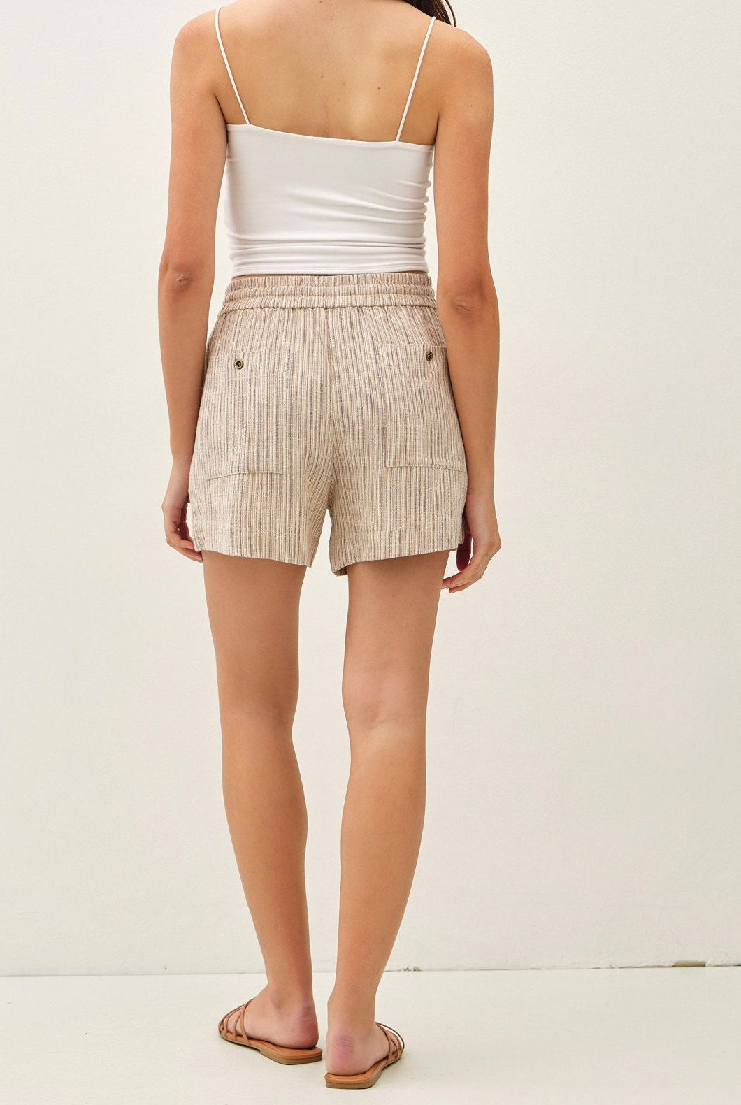 Must Have Striped Linen Short